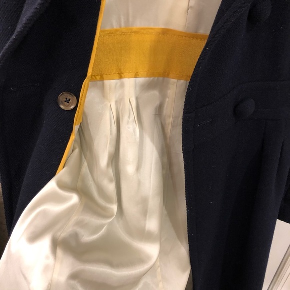 Jcrew coat size 2 navy 56% wool. - Picture 6 of 8